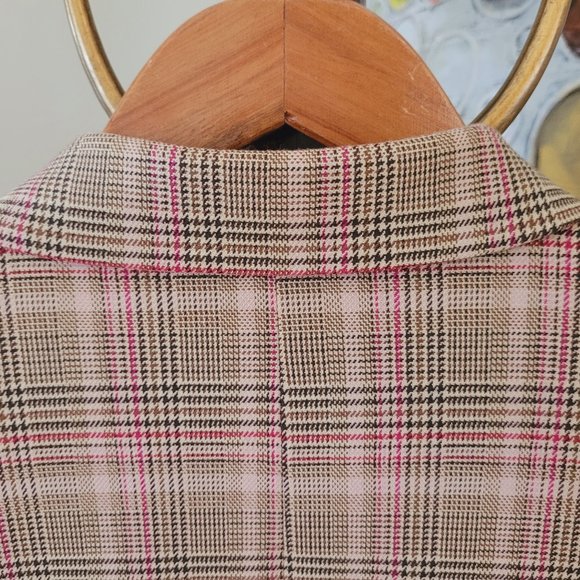 Mos Mosh Beliz Fara Plaid Blazer EU 36/US 6 - Picture 12 of 15